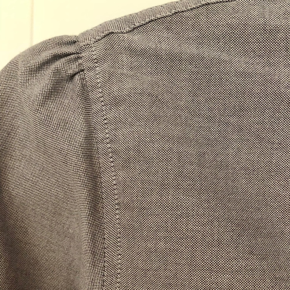 LUX Oxford Shirt with 3/4 sleeves and tie bottom - Picture 6 of 6
